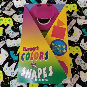 Barney's Colors & Shapes - 1997 VHS - Bonus 2 Pack